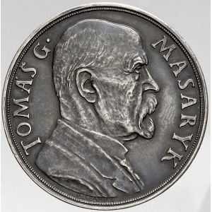 Španiel Otakar, T.G. Masaryk, 85. narozeniny 1935. Ag 0.987 (29,65 g) 42 mm