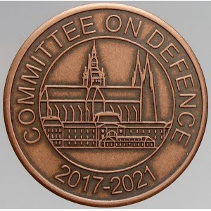 ostatní, Medaile Parlamentu České republiky - odbor obrany 2017-21. Měď 32 mm