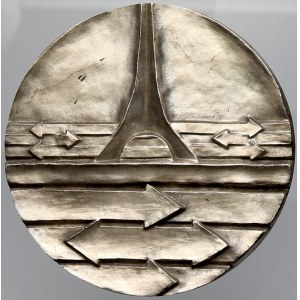 evropské medaile, Francie. 25 let Autonomního pařížského dopravního úřadu (RATP) 1949 - 1974. Sign. Lery. Bronz postř...