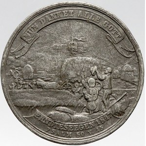 evropské medaile, Německo - Halle. Med. na „těžkou dobu“ 1846 - 1847 (Theure Zeit)...