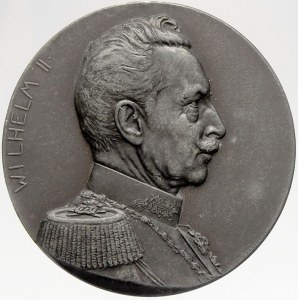 evropské medaile, Německo - Prusko. Portrét Wilhelma II. / pětiřádkový nápis. 1914...