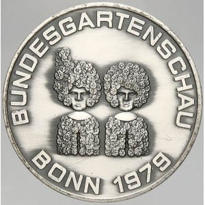 evropské medaile, Německo - BRD. Spolek pro stavbu okrasných zahrad, Bonn 1979. Bronz postř...