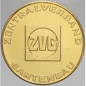 evropské medaile, Německo - BRD. Spolek pro stavbu okrasných zahrad, Bonn 1979. Bronz pozlac...