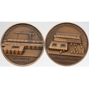 evropské medaile, Německo - BRD. Bavorská hlavní mincovna. Med. z r. 1983 a 1984. Bronz 40 mm