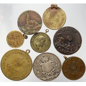 soubory medailí, Konvolut 8 medailí z území Rakousko-Uherska a Německa...