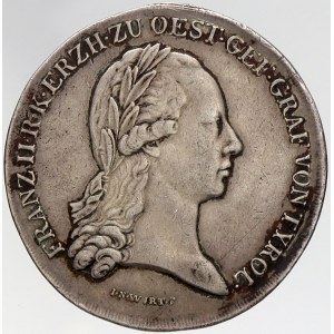 Rakousko - František II., Pam. med. Tyrolské výzvy z r. 1797. Ag 39 mm (17,47 g), odstraněné ouško...