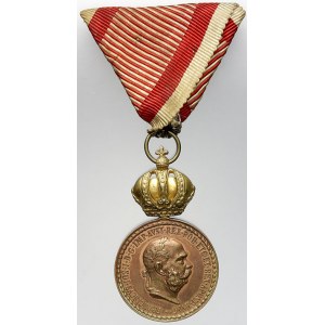 R-U - František Josef I., Signum laudis, bronz