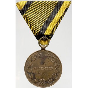 R-U - František Josef I., Válečná medaile 1873. Původní stuha