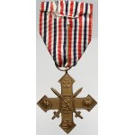 ČSR - ČSSR - ČSFR, Válečný kříž 1939. Miniatura, etue. natržená etue