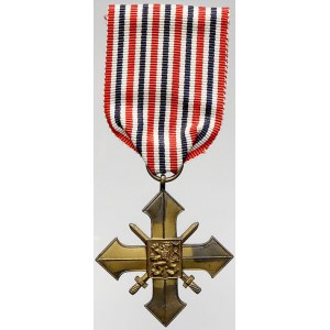 ČSR - ČSSR - ČSFR, Válečný kříž 1939. Na reversu oxidace