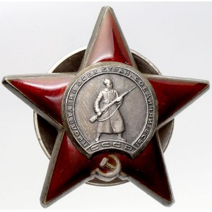Rusko - SSSR - Rusko, Řád rudé hvězdy. Po roce 1947, smaltované Ag. Čís. 2661059