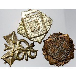 odznaky vojenské, Soubor tří čepicových odznaků z první republiky