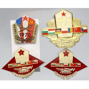 odznaky vojenské, Odznaky vojenských cvičení Štít 1972, Štít 1984 (2x) a Tatran