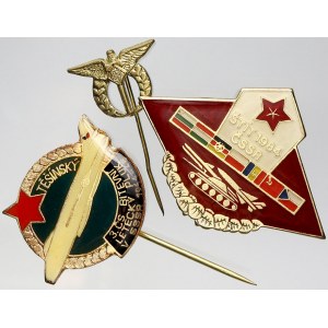 odznaky vojenské, Soubor 2 ks leteckých odznaků + cvičení Štít 1984