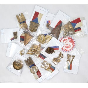 sportovní odznaky, Konvolut sokolských odznaků z let 1920 - 2000