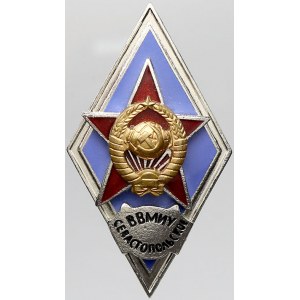 vojenské odznaky - SSSR, Rusko, Odznak voj. učiliště Sevastopolského. BK, smalt...
