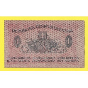 ČSR 1919 - 1938, 1 Kč 1919, s. 017. H-7a