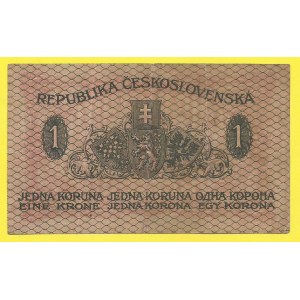 ČSR 1919 - 1938, 1 Kč 1919, s. 245. H-7a