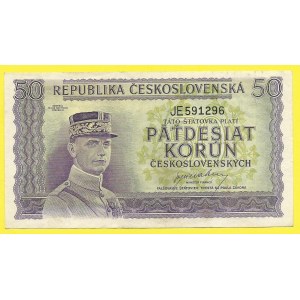 ČSR 1945 - 1953, 50 Kčs (1945), s. JE. H-78a