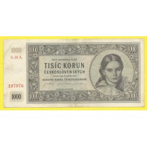 ČSR 1945 - 1953, 1000 Kčs 1945, s. 01A. H-83a