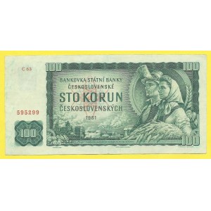 ČSR - ČSSR 1953 - 1989, 100 Kčs 1961, s. C63. H-110a