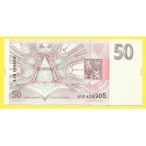 Česká republika, 50 Kč 1993, s. A10. H-CZ7a1