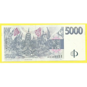 Česká republika, 5000 Kč 1999, s. B17. H-CZ26