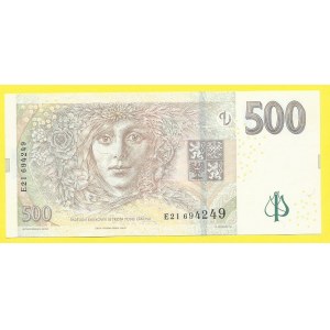Česká republika, 500 Kč 2009, s. E21. H-CZ29a