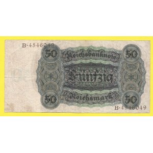 Cizí platidla na našem území, 50 RM 1924, s. X/B. BKK-D5