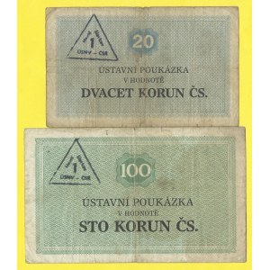 Táborové a vězeňské poukázky, Horní Slavkov. 20, 100 Kčs 1981...