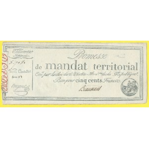 Zahraniční platidla, Francie. 500 cent (18.3.1796). Pick-A86b