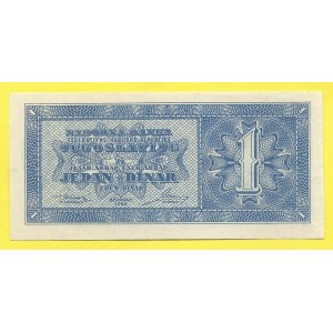 Zahraniční platidla, 1 dinar 1950. Bar.-Y59. nevydaný