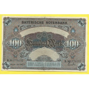 Zahraniční platidla, Bavorsko. 100 marek 1900, s. B. Ros.-BAY3