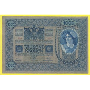 Zahraniční platidla, Rakousko. 1000 K 1902/20, s. 1669. Rich.-186