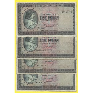Soubory bankovek, 1000 Kčs (1945), s. BA. H-81a