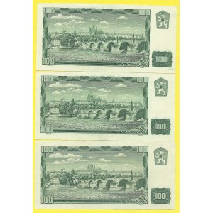 Soubory bankovek, 100 Kčs 1961, s.X06, X06, G67. H-110d, 111b.