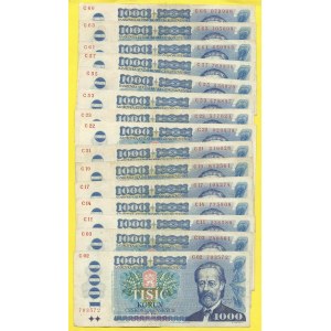 Soubory bankovek, 1000 Kčs 1985. s. C02-66. H-115a, b