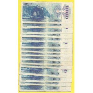 Soubory bankovek, 1000 Kčs 1985. s. C02-66. H-115a, b