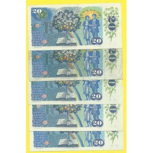 Soubory bankovek, 20 Kčs 1988, s. E16, 21, 52, 83, H18. H-118a