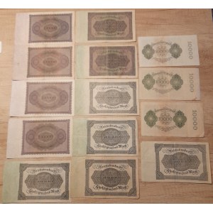 Soubory zahraničních bankovek, Soubor nízké inflace. Ros.-78-82. různé varianty