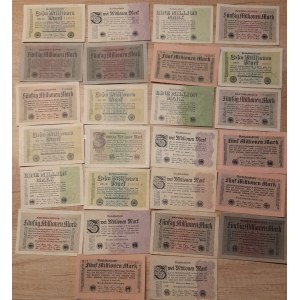 Soubory zahraničních bankovek, Soubor inflace. Ros.-101 -108. různé varianty