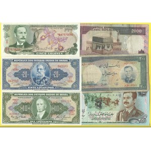 Soubory zahraničních bankovek, Brazilie, Kostarika, Iran , Irak