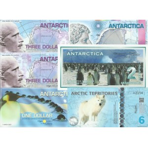 ostatní, Antarktida. Soubor fantazy bankovek