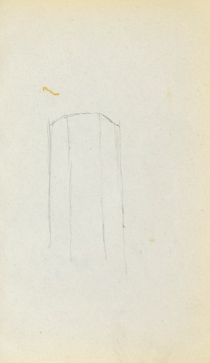 Jacek MALCZEWSKI (1854-1929), Szkic graniastej formy - wieży?