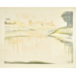 Jan HRYNKOWSKI (1891-1971), Panorama z widokiem Wawelu