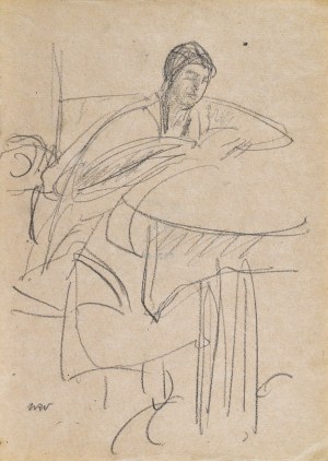 Wojciech WEISS (1875-1950), Maryla czytająca przy stole