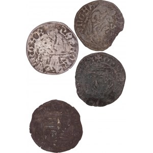 Hungary - Matthias I. Corvinus (1458-1490) Denar - 4 pcs