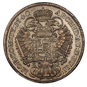 House of Habsburg - Karl VI. (1711-1740). 1/2 Thaler / Taler 1740 KB