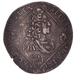 House of Habsburg - Karl VI. (1711-1740). 1/4 Thaler / Taler 1732 NB