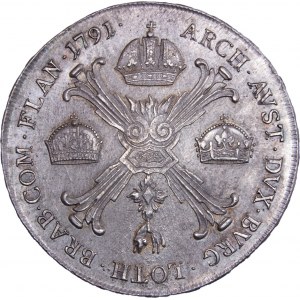 House of Habsburg - Leopold II. (1790-1792) Thaler / Taler 1791 H